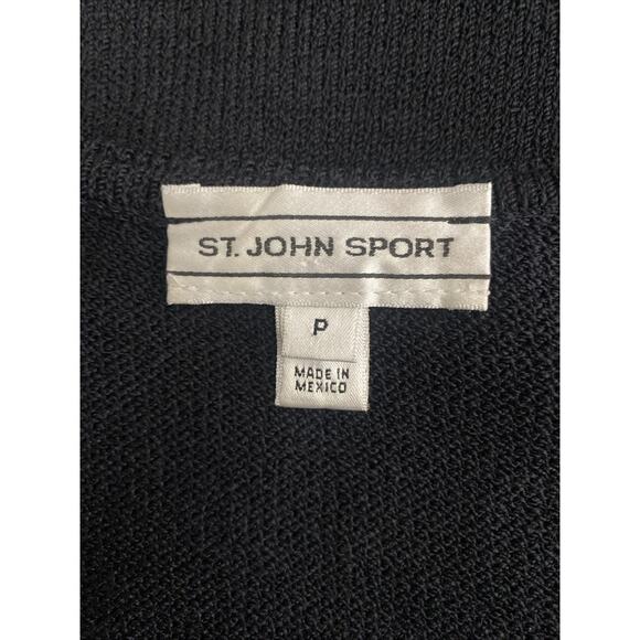 VTG St John Santana Knit Dress Sheath Spaghetti Strap Black Scoop Neck S… - Picture 9 of 10